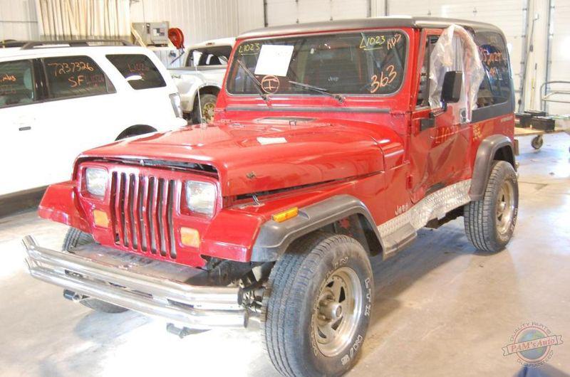 Front door wrangler 736589 94 95 assy red manu less mirror 5d1