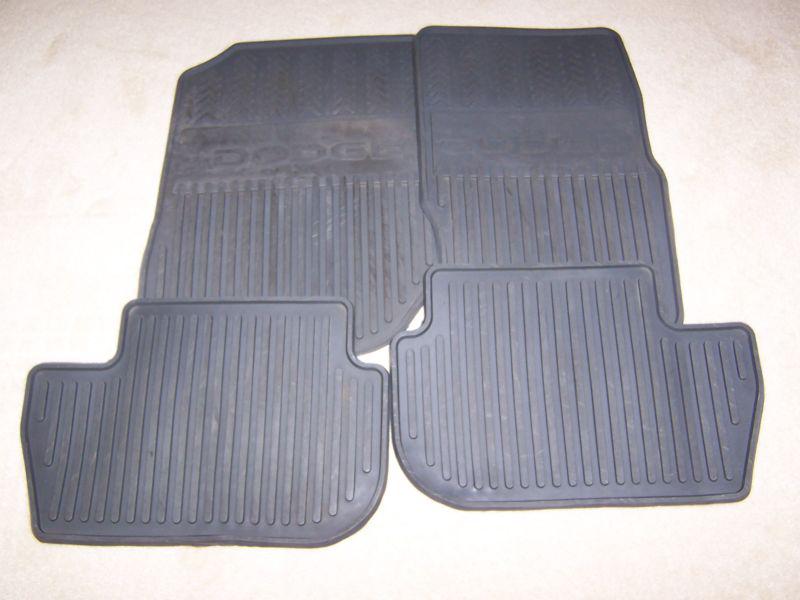 Genuine dodge durango rubber floor mats 2004 - 2008 front back 4pcs grey