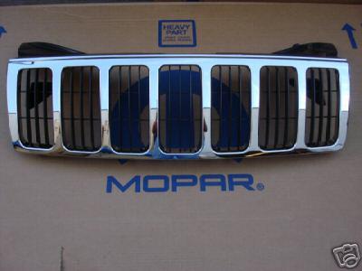 Jeep grand cherokee 05-07 chrome grille bling, mopar!