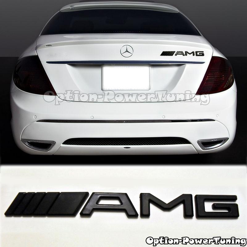 Mercedes-benz amg emblem sticker badge decal logo brabus sl cl cls clk ml black