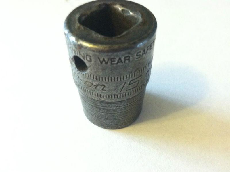 Snap-on tools vintage 1/2" drive 15mm metric 6pt impact socket imm150