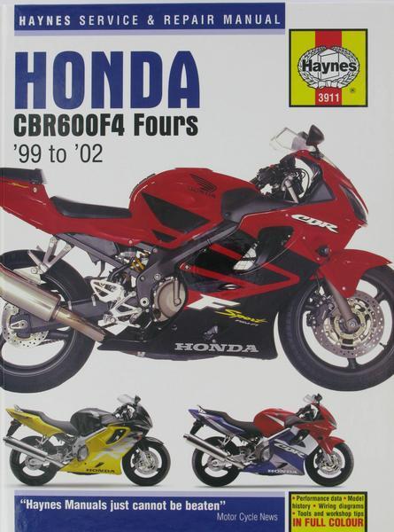 Haynes repair manual - cbr600f4/f4i  3911