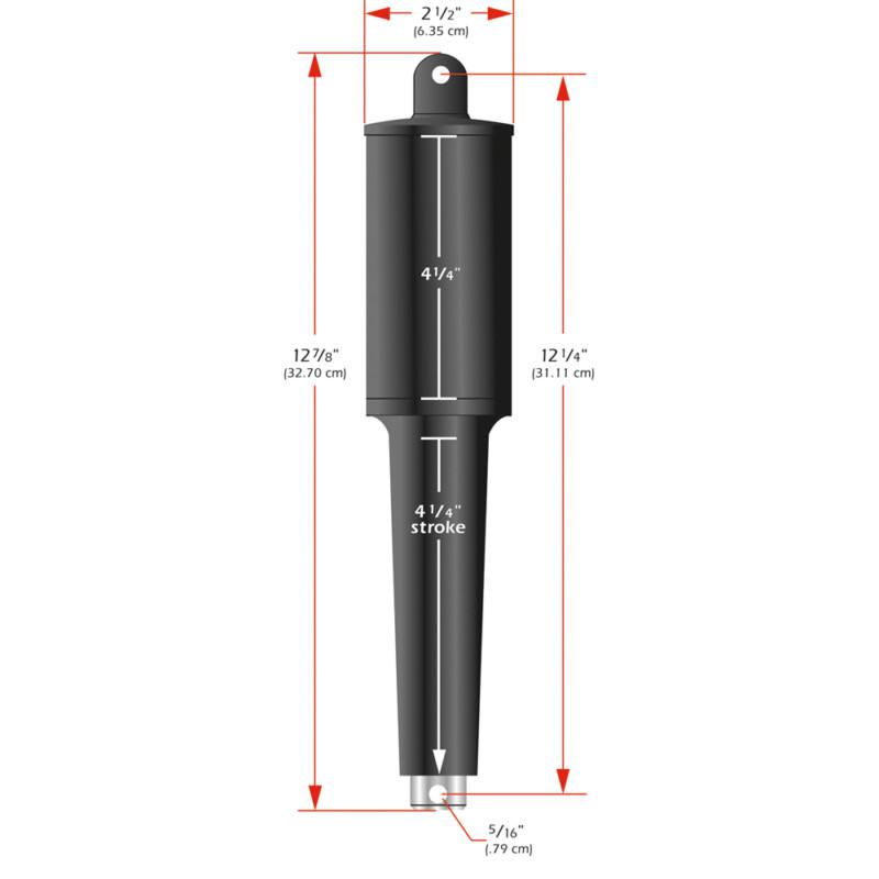 Lenco 102xd extreme duty actuator - 12v - 4-1/4" stroke 15060-001