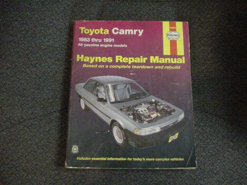 1983-1991 haynes repair manual - toyota camry - # 92005