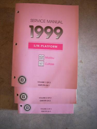 1999 chevrolet malibu oldsmobile cutlass service shop repair book manual