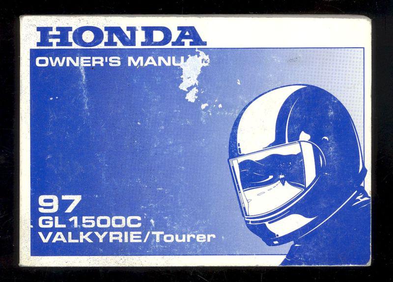 1997 honda gl1500c / valkyrie / tourer owner`s manual 