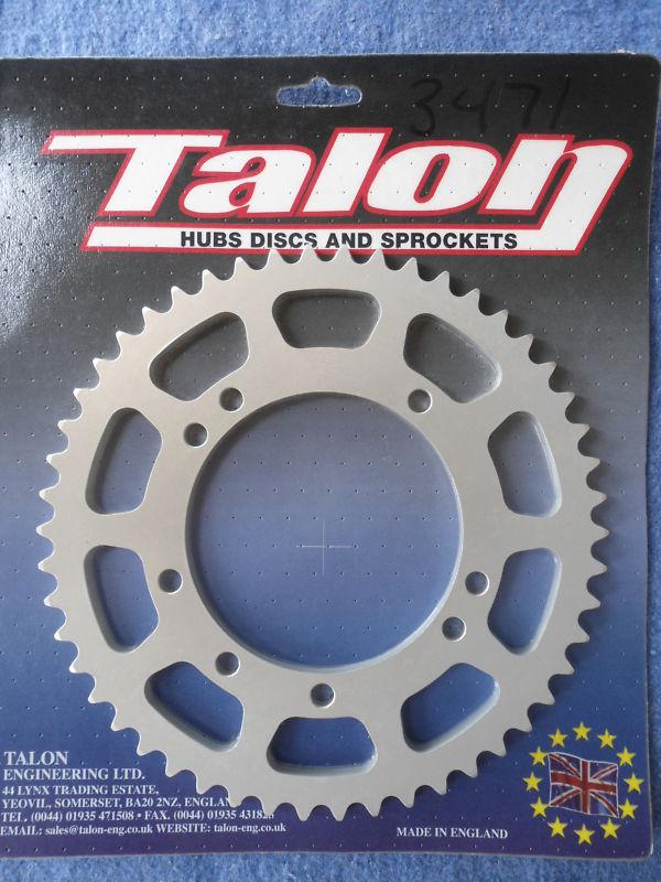 Talon sprocket kawasaki kx60 kx80 kx85 kx100        silver 50t  420