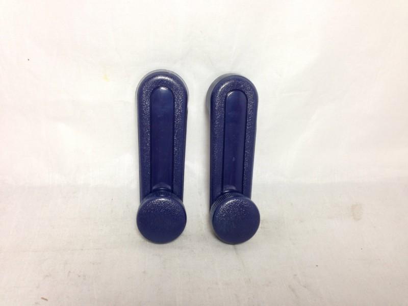 Pair lh rh window crank handle blue/ for toyota corolla camry tundra celica mr2 