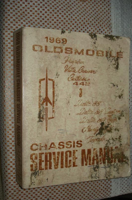 1969 oldsmobile shop manual service book original rare cutlass 442 and more