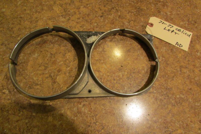 Toyota ra21 ta22 ra24 ra24 ra29 ta27 gt st celica lh headlight trim ring 71-77 x