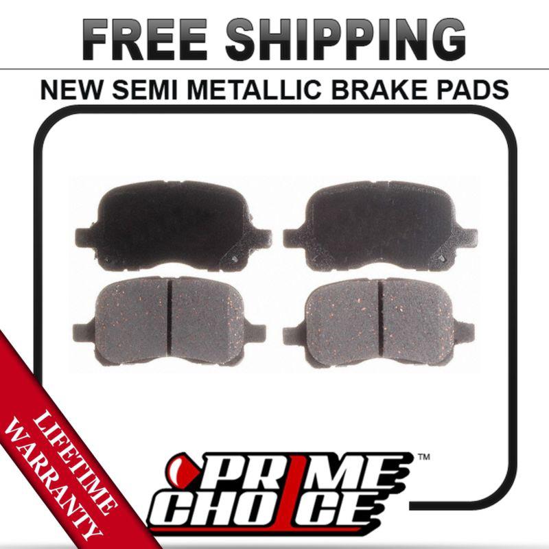 Front semi metallic disc brake pad kit full set with lifetime warranty