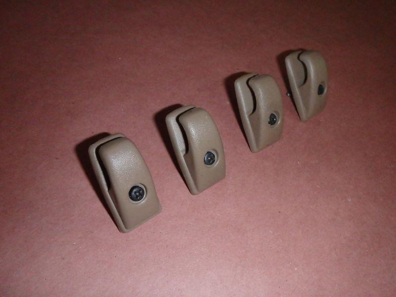 Interior coat hooks set of 4 tan chevy blazer gmc jimmy oldsmobile bravada