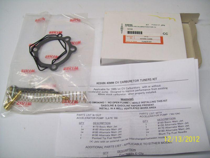 Dyna,softail,dresser cv carburator recalibration kit