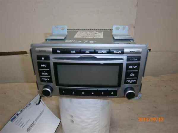 09 hyundai santa fe radio am/fm cd mp3 player 961800w00