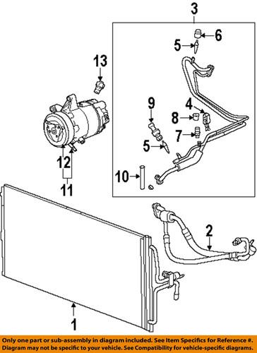 Gm oem 89019322 a/c condenser