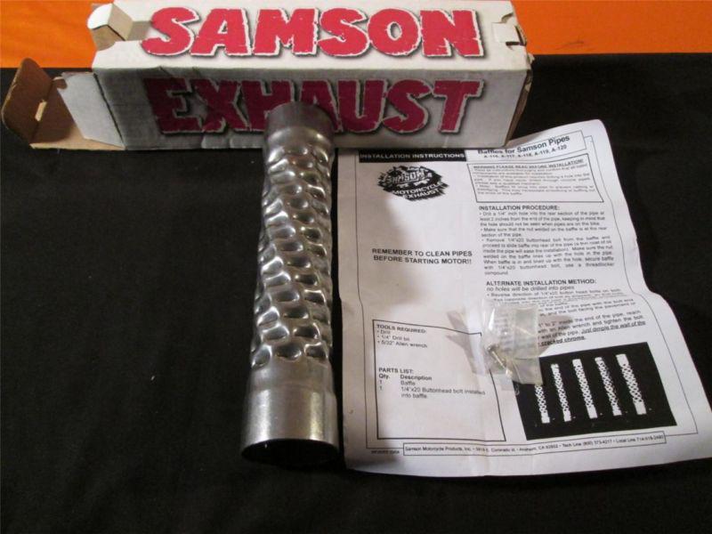 Samson a-116 exhaust baffle 2"x10" f/2 1/4" pipe