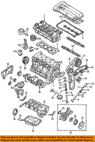 Mazda oem b3c710602a engine crankshaft seal/seal, crankshaft