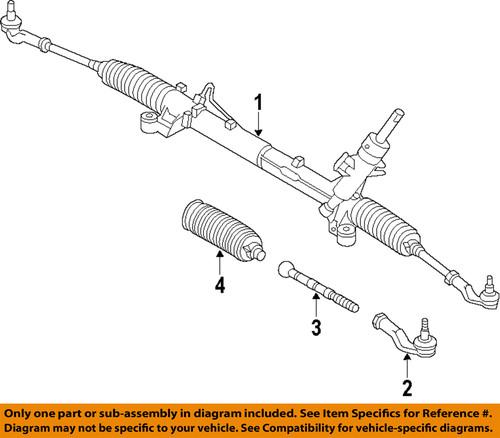 Volkswagen oem 5c1422055f rack & pinion complete unit