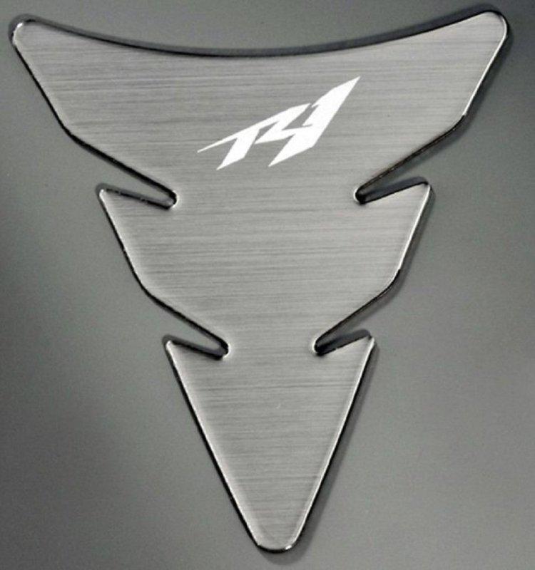 Yamaha 14b-f41d0-t0 brushed metal look tank pad for yamaha yzf-r1