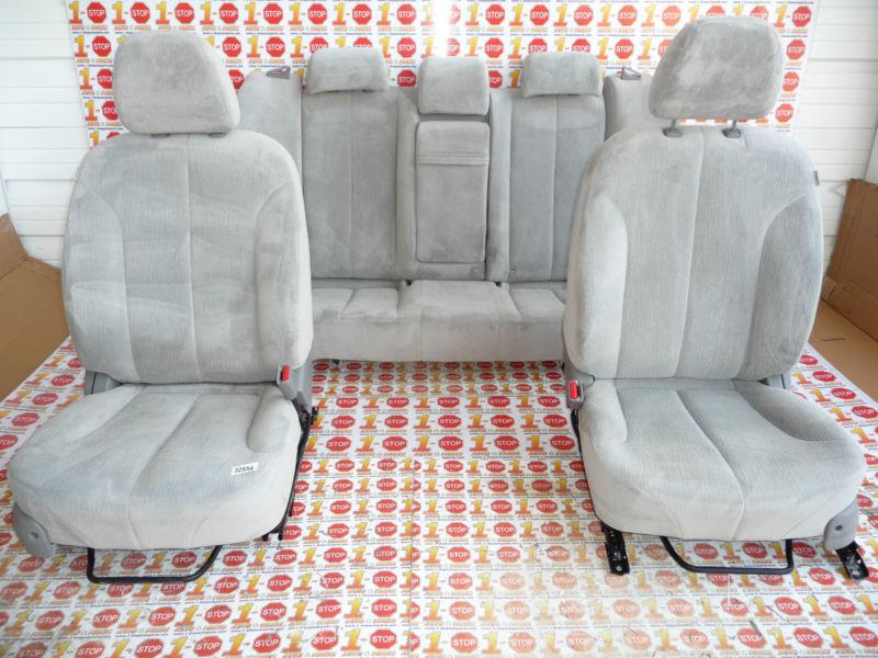 08 2008 kia optima front & rear cloth manual seats w/airbag oem