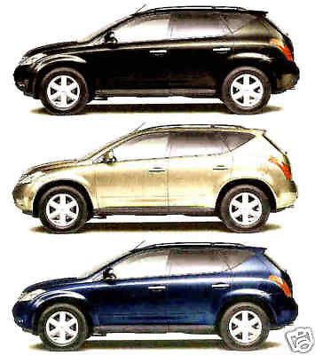 2003 nissan murano factory brochure-murano sl & se