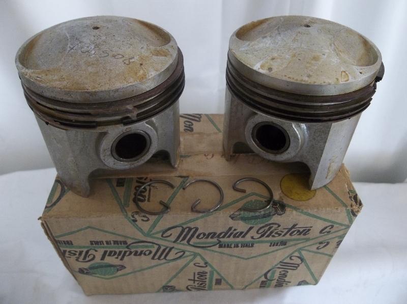 Nos bsa 650cc road rocket piston set  .020 oversize and rings