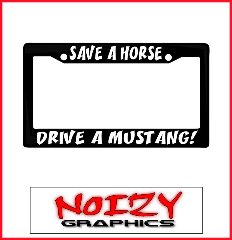 Funny ford cute license plate frame car sticker decal dave horse drive mustang 2