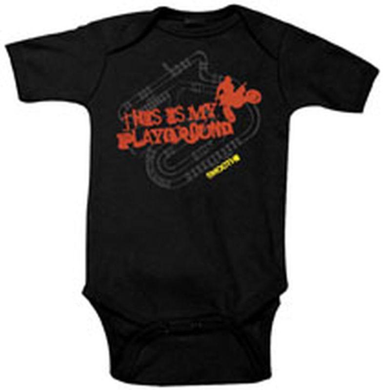 Smooth industries this is my playground baby cotton onesie/romper,blk,3-6 months