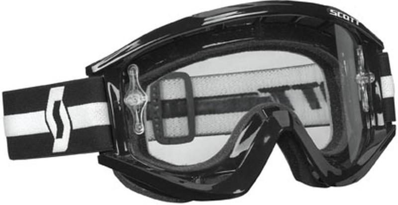 New scott recoil xi pro w/ clear works lens adult goggles, black, one size