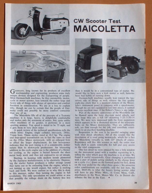 1276   scooter test: 1963 maicoletta scooter!