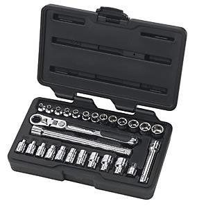 Kd gearwrench 27 pc. 1/4" dr. xl pass-thru® ratchet set