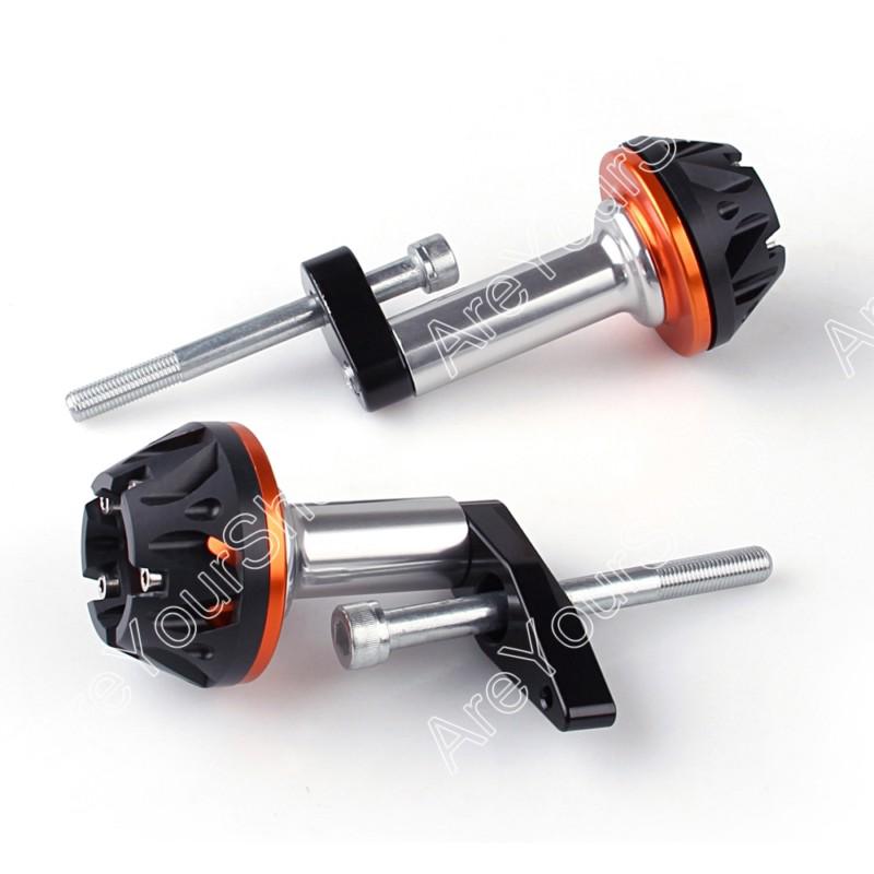 Frame sliders crash pads protector for kawasaki er6n 2006-2011 orange