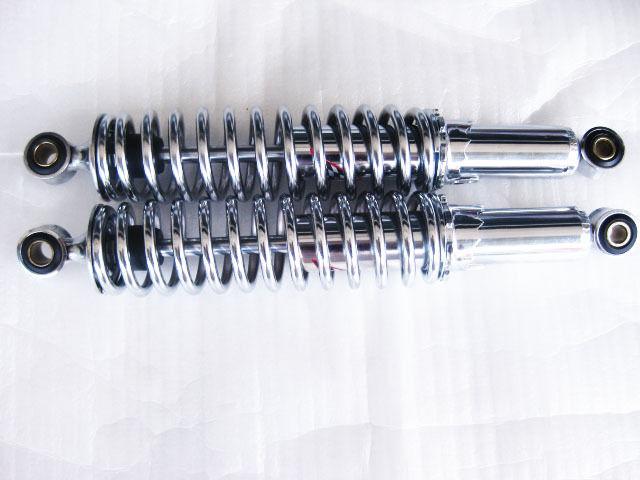 Yamaha dt175 dt125 dt100 rear shock set 320mm. “chrome spring”