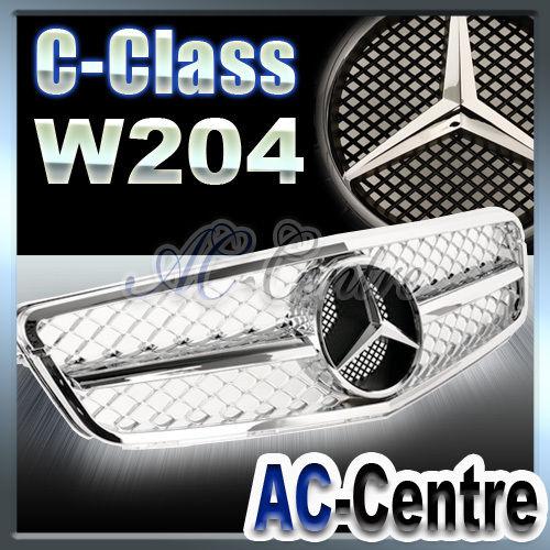 Mercedes benz w204 c class front grille c180 c220 c300 c320 c350 08-12 amg chm