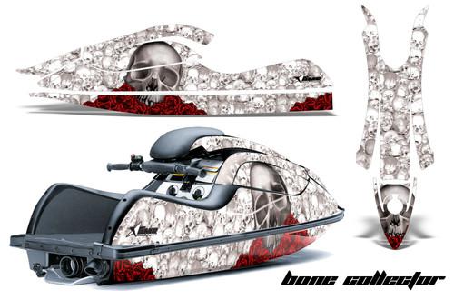 Amr racing jet ski graphic decal wrap kit kawasaki jetski 800 sx/r bonecollector