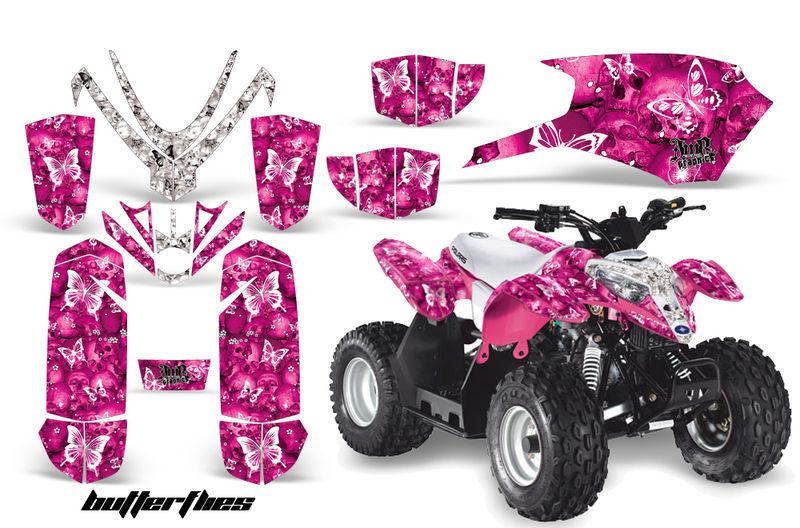 Amr atv graphic decals kit polaris predator / outlaw 50