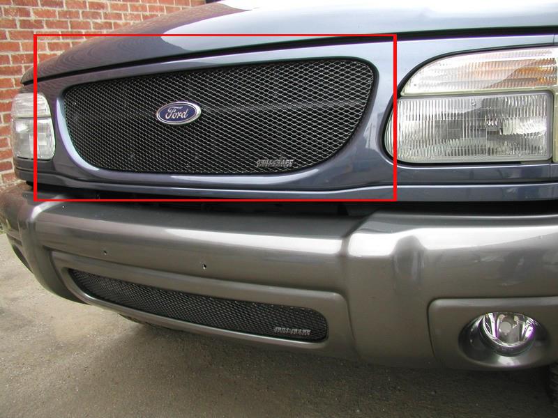 1998-2001 ford explorer 4 door grillcraft black upper grille mx-series grill