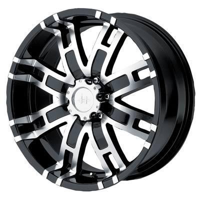 Helo series he835 black wheel 17"x8" 5x139.7mm bc