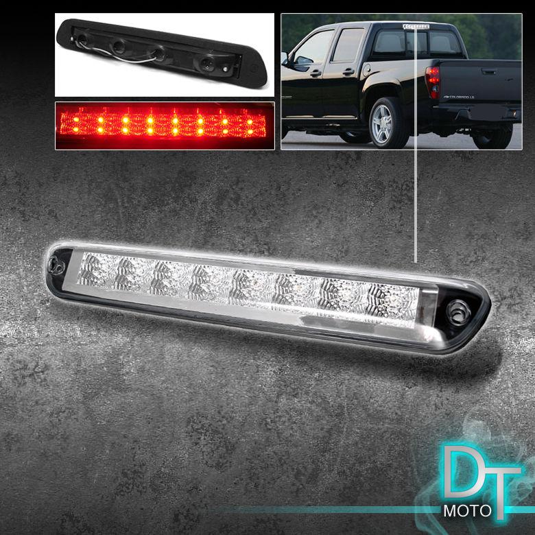 04-12 colorado canyon clear full led third 3rd brake tail light lamp