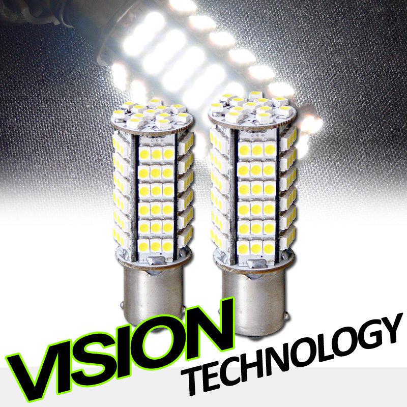 2pc xenon white 1156 ba15s 102 smd led backup/reverse light bulbs 1259 1459 3497