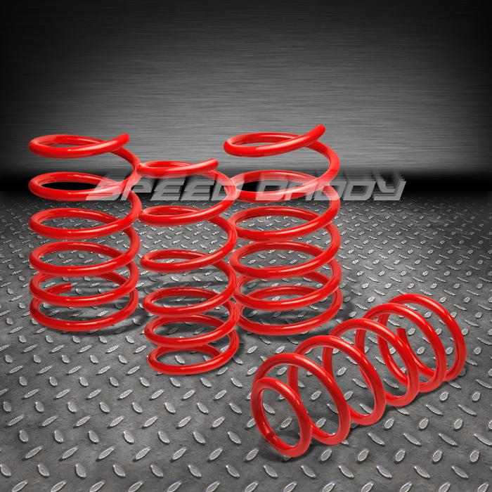 1.9" drop suspension lowering springs/spring 01-07 mit evo 8/viii ct9a 4g63t red