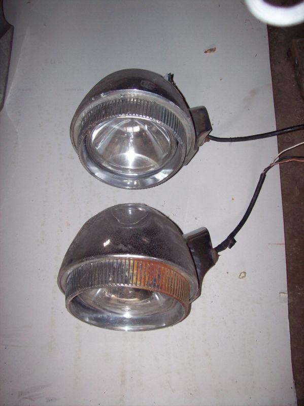 Old pair of chrysler lights,  rat rod material