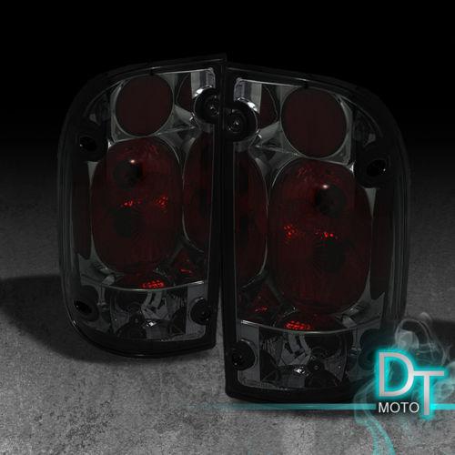 Smoke 01-04 toyota tacoma sr5 pre-runner altezza tail brake lights lamps smoked