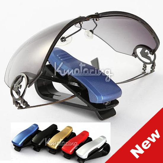 Cool glasses sunglasses card visor pen business card clip holder car accessories