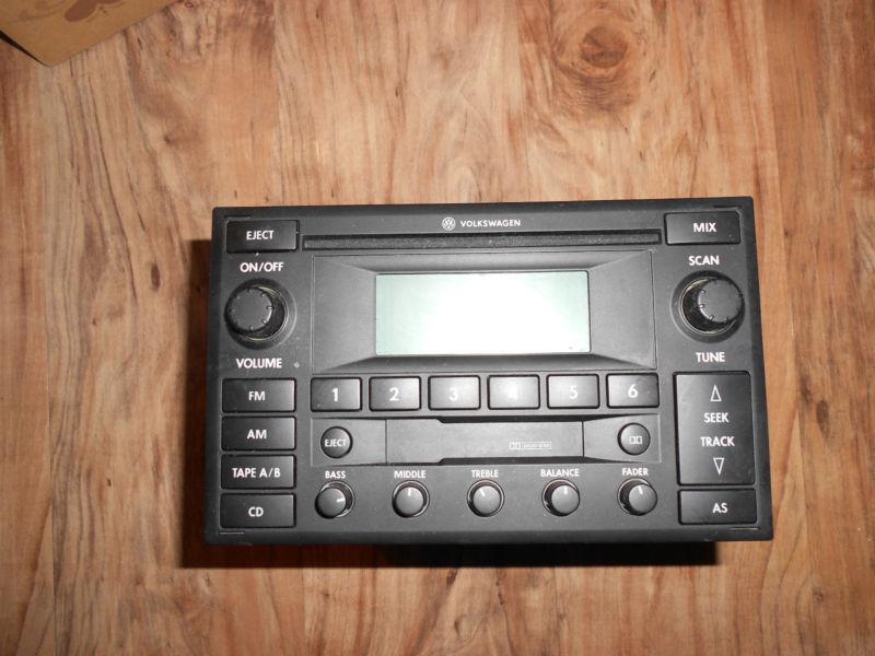 Oringinal volkswagen model cq-jv1068xc premium 6 radio cassette & cd player golf