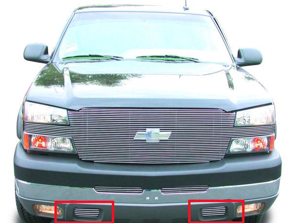 Viogi fits 03-07 chevy silverado tow hook replaement billet grille