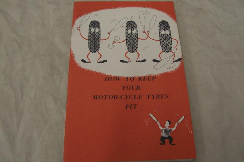 Motorcycle tire  brochure norton triumph ajs ahrma matchless cafe racer