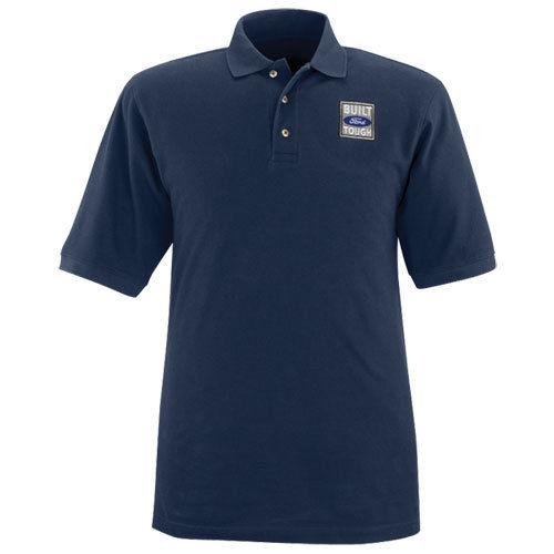 New built ford tough f150 or super duty size large men's blue pique polo shirt!