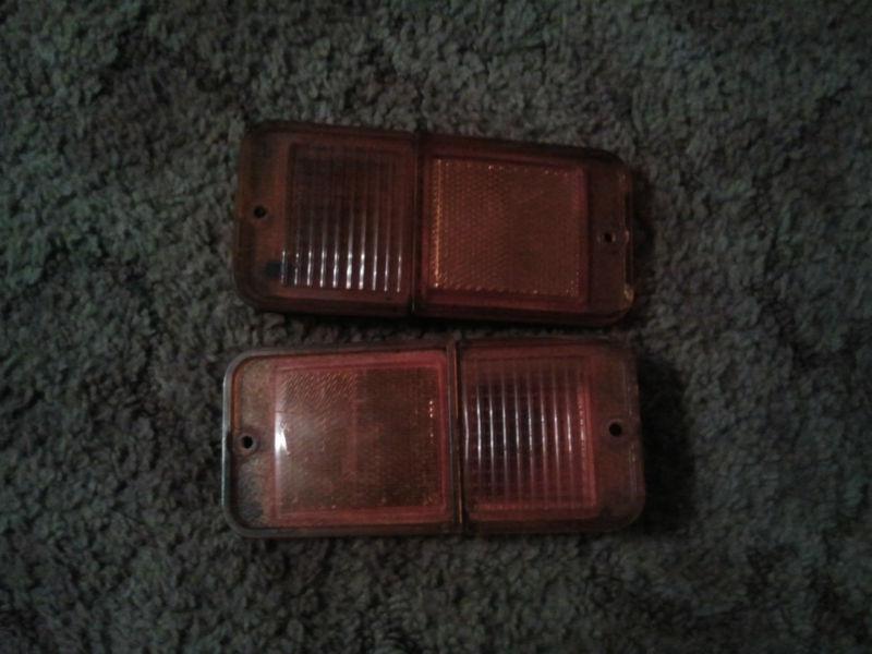 68-72 chevy and gmc pickup amber side marker light left and right