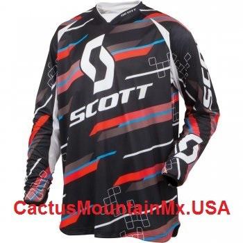 Brand new scott 250 motocross jersey red black size xl dirt rider mx enduro gear